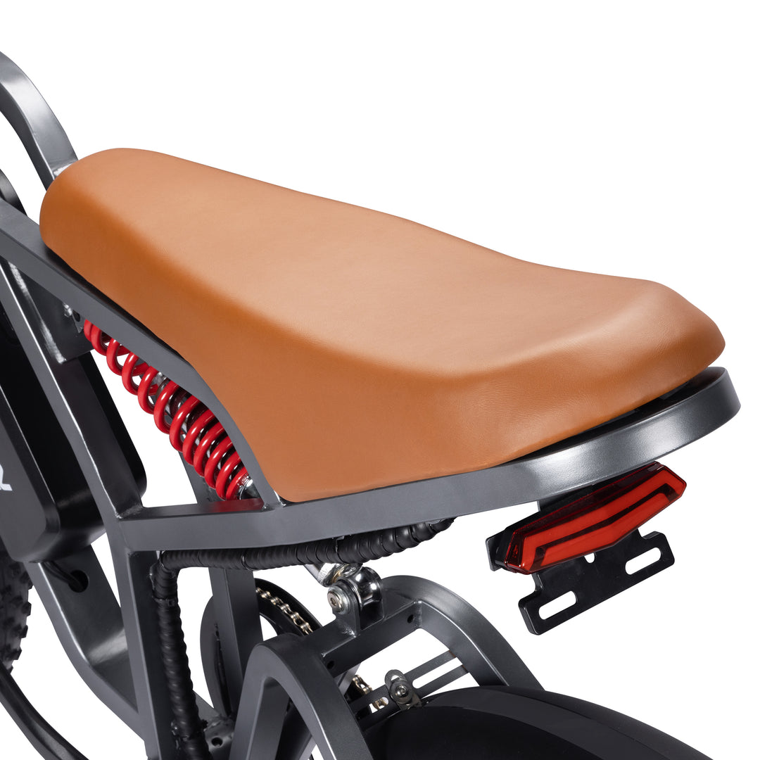 soft seat electric bike adventure