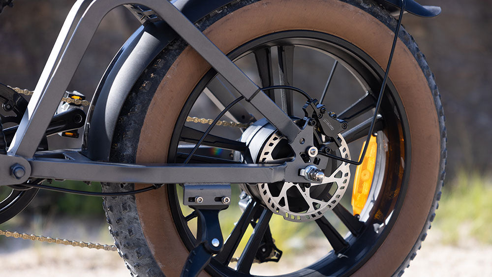 motor of HappyRun G60 750W all-terrain off-road electric bike