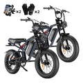 Happyrun Tank G60 Pro 1000W Moped Style Offroad Electric Bike Fat Tire