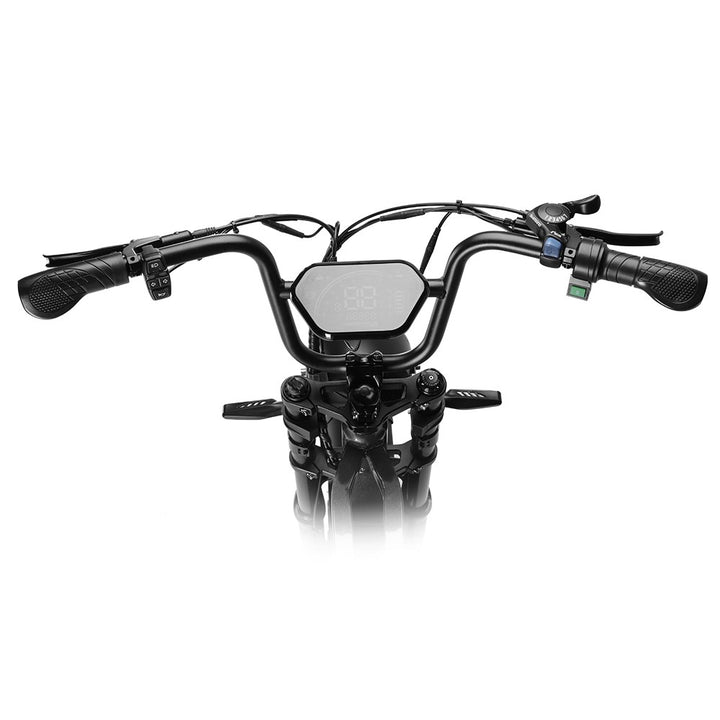 handle bar of HappyRun moped style ebike G60 pro