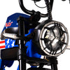 headlight of HappyRun Fastest Electric Bikes G100 Long Range 2000w Motorcycle