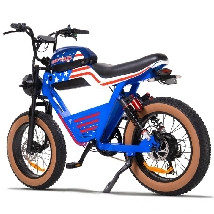 HappyRun fast 2000W long range electric bike G100 - Blue